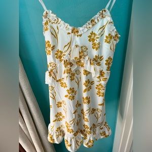 Gold and White floral sundress